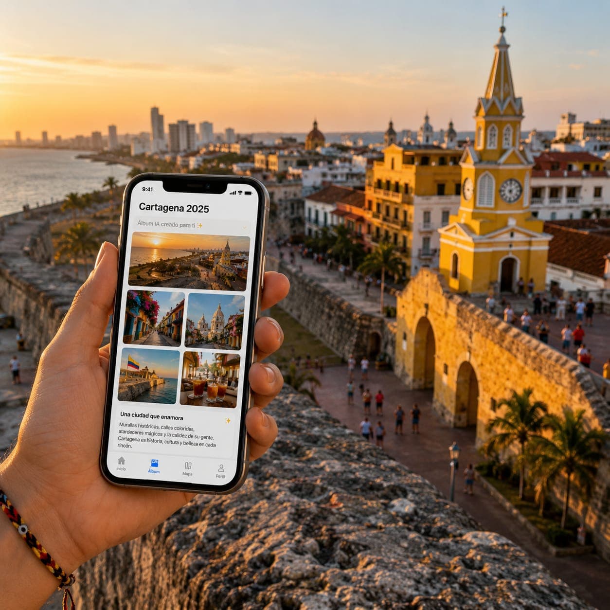 Recuerdo de viaje a Cartagena con tag NFC